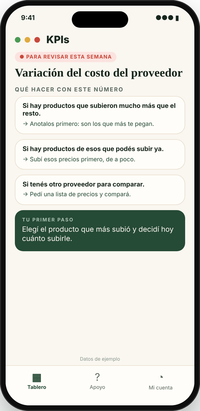 Qué hacer con cada número