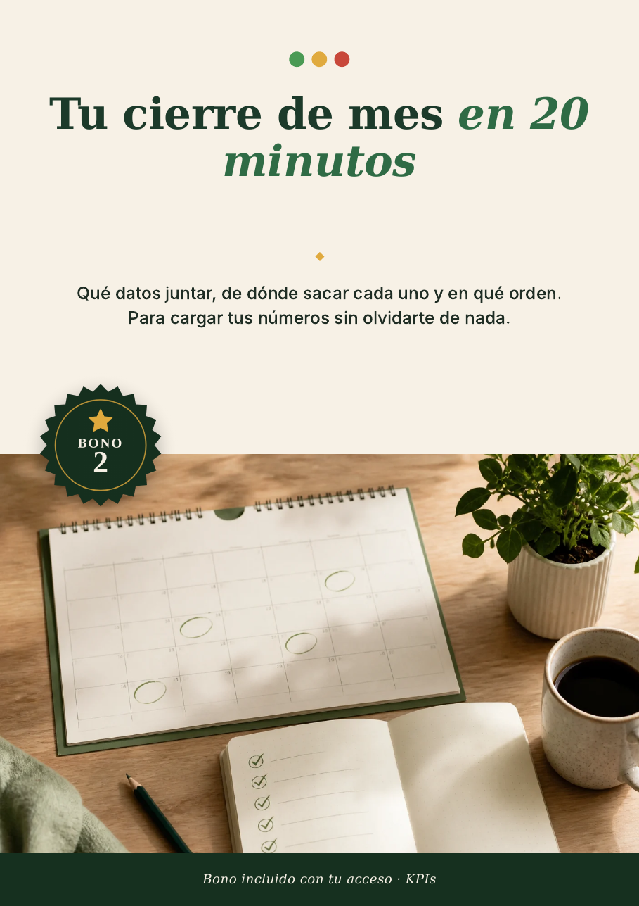 Tapa: Tu cierre de mes en 20 minutos